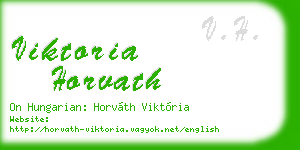 viktoria horvath business card